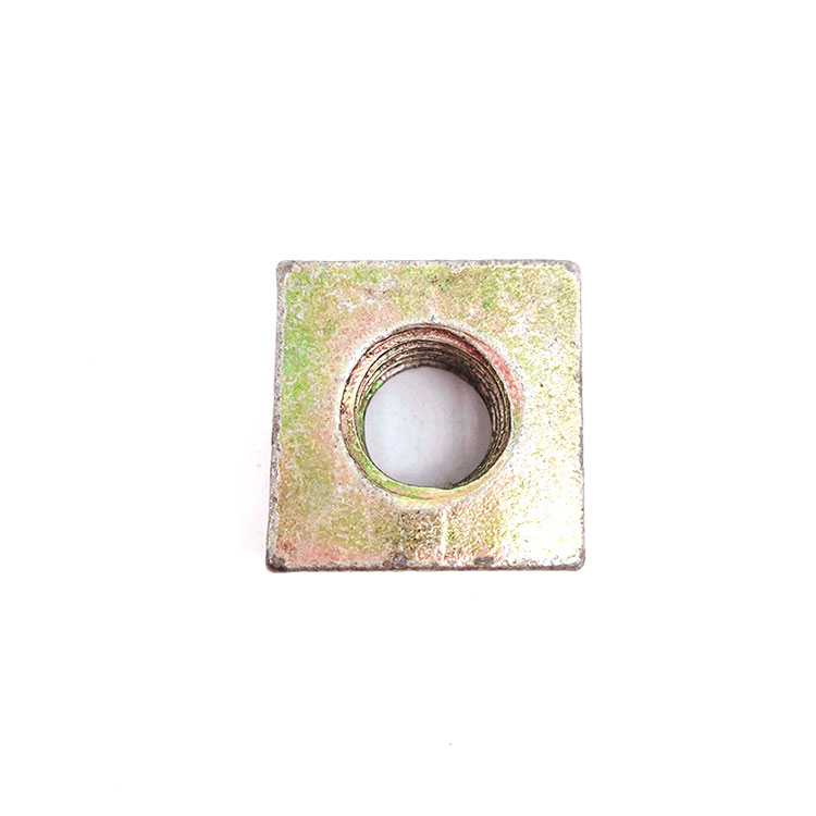 Customized Carbon Steel M24 M30 M36 Stamping Color Zinc Coated Square Nut - 1