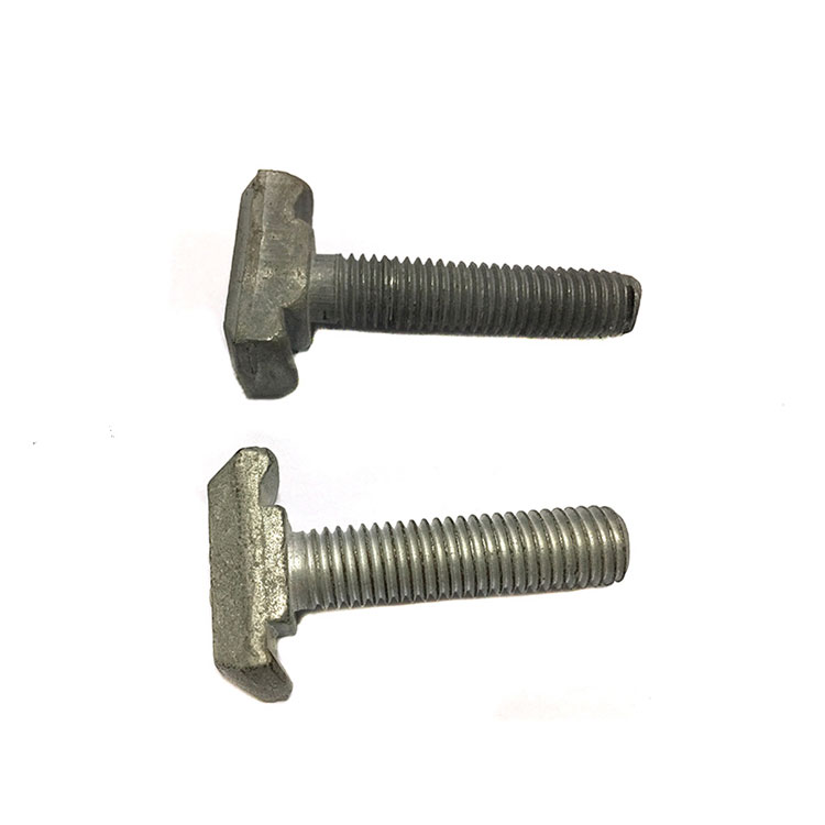 DIN 186 Grade 8.8 High Quality White Zinc Plated T Head Bolts