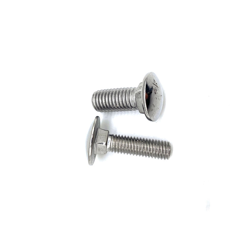 DIN603 M8 Round Mushroom Head Square Neck Stainless Steel Carriage Bolt Coach Bolt - 1 