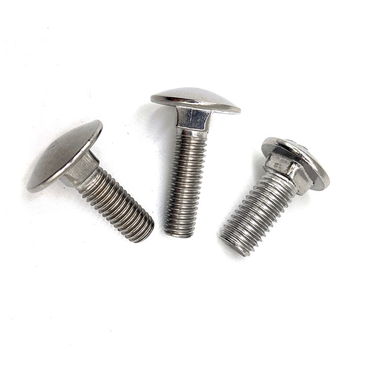 DIN603 M8 Round Mushroom Head Square Neck Stainless Steel Carriage Bolt Coach Bolt - 2
