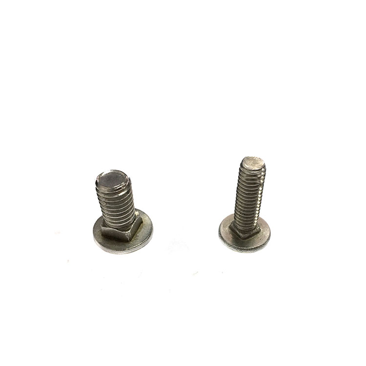 DIN603 Stainless Steel A2-70 SS304 SS316 Carriage Bolt Mushroom Round Head With Square Neck Bolts