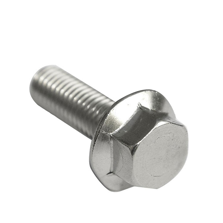 DIN6921 Stainless Steel A2-70 Hex Head Flange Bolts With Serrated