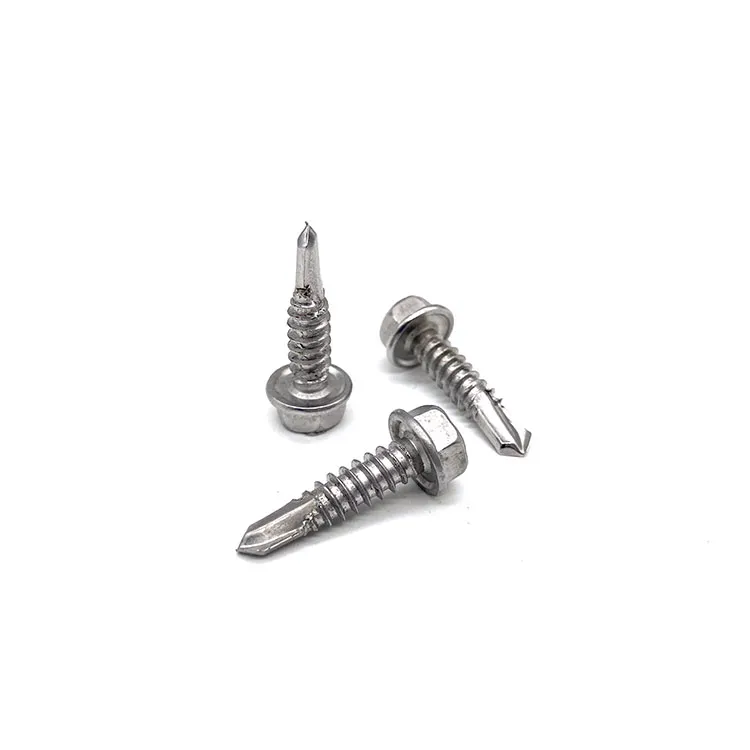 DIN7504K Hindi kinakalawang na Asero A2-70 Flange Hexagon Head Collar Self Drilling Screw