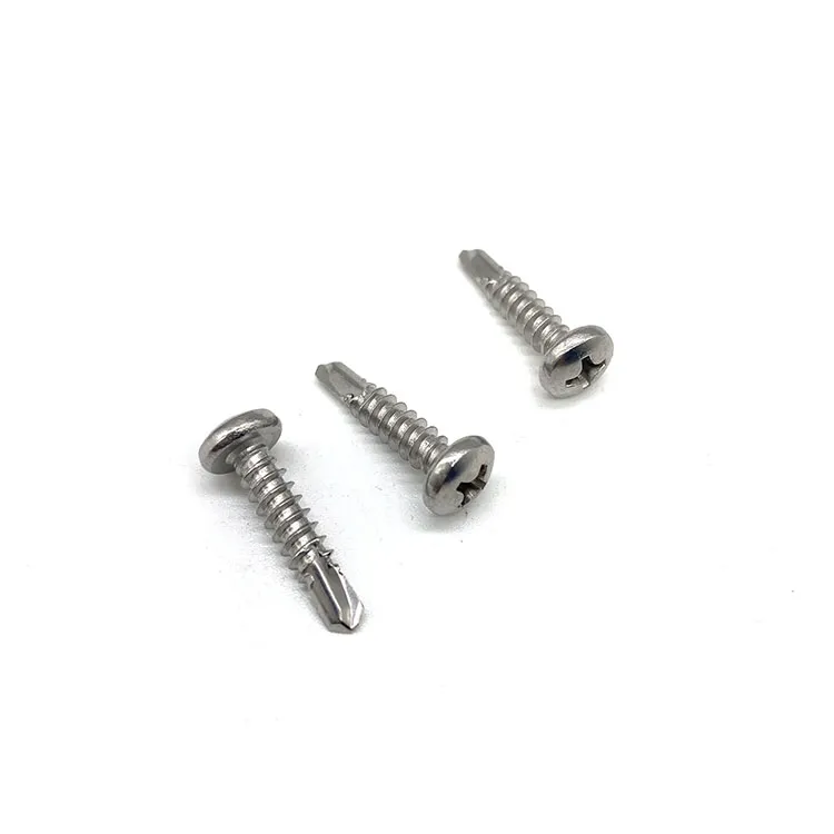 DIN7504N hindi kinakalawang na Asero 304 316 Phillips Head Cross Recessed Pan Head Self Drilling Screw