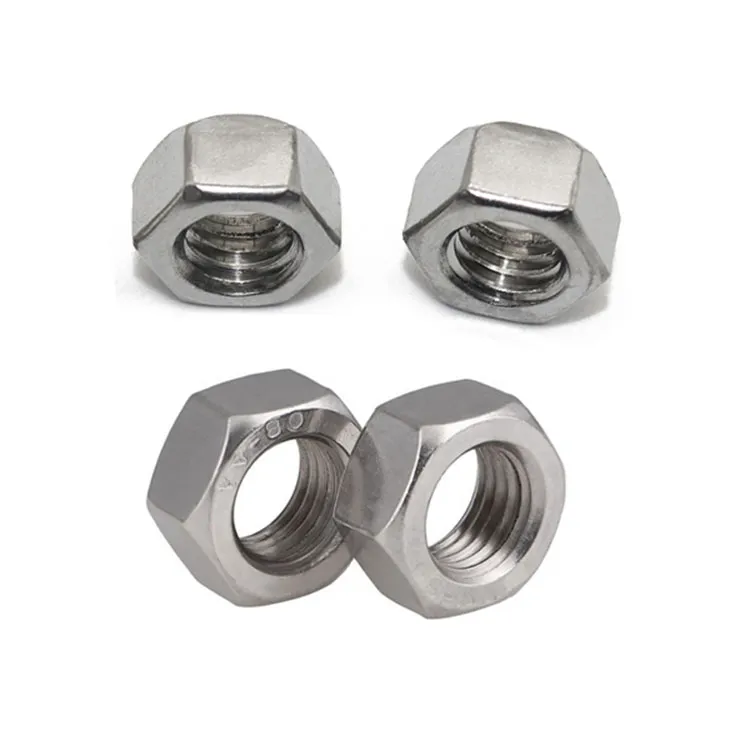 DIN934 Stainless Steel A2 A4 Kacang Kepala Hex M6 M8 M10 Macem-macem Jenis Kacang lan Baut