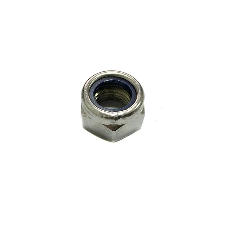 DIN985 A2-70 SS304 Stainless Steel Hex Nylon Nuts Lock Nuts