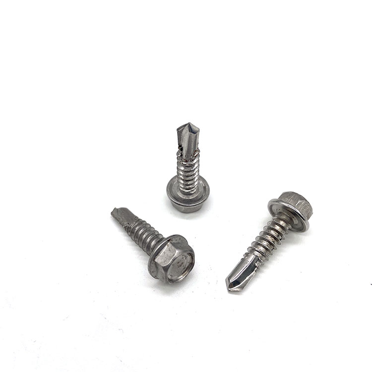 DIN7504K 40mm M6 Stainless Steel 304 316 Hex Flange Button Head Self Drilling Screw