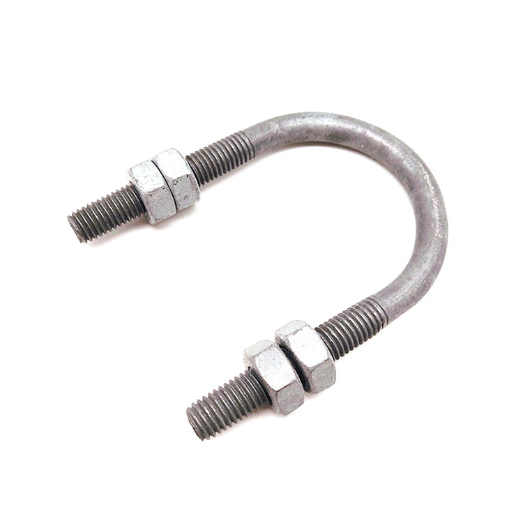 Galvanized Carbon Steel U Bolt with Hexagon Nuts for Transimission Lines Tower - 3 