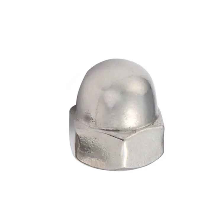 Din1587 M6 Hindi kinakalawang na asero 304 316 hexagon domed long cap nut