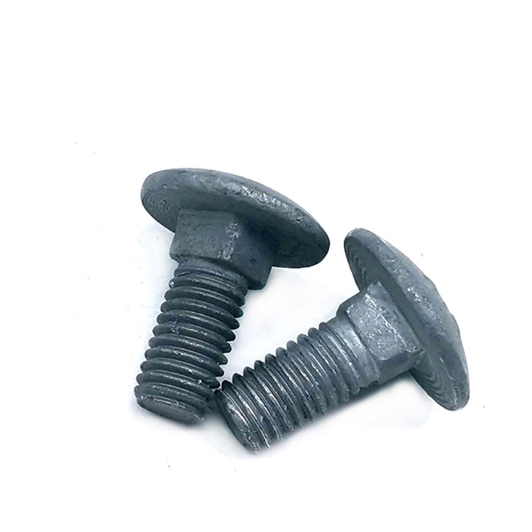 High Strength 4.8/8.8/10.9/12.9 grade Carbon Steel Hot Dipped Galvanized HDG Carriage Bolt Use for electric tower - 1
