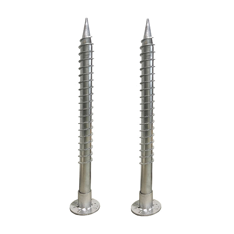 Hot DIP Galvanized Carbon Steel Customized Photovoltaic Pile Ground Screw for Solar System