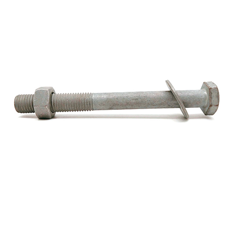 Hot Dip Galvanized Hex Bolt And Nut for Electric Equipment with Reduced Shank - 3