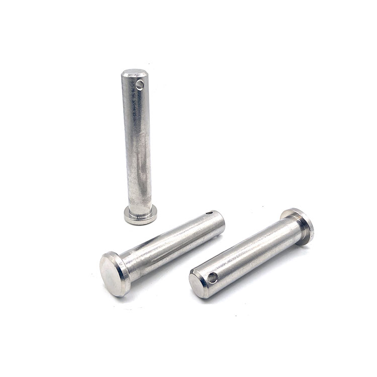 Hot Sale Stainless Steel Grooved Lock Pin M3 M4 M5 Flat Head Clevis Pin with Groove - 2