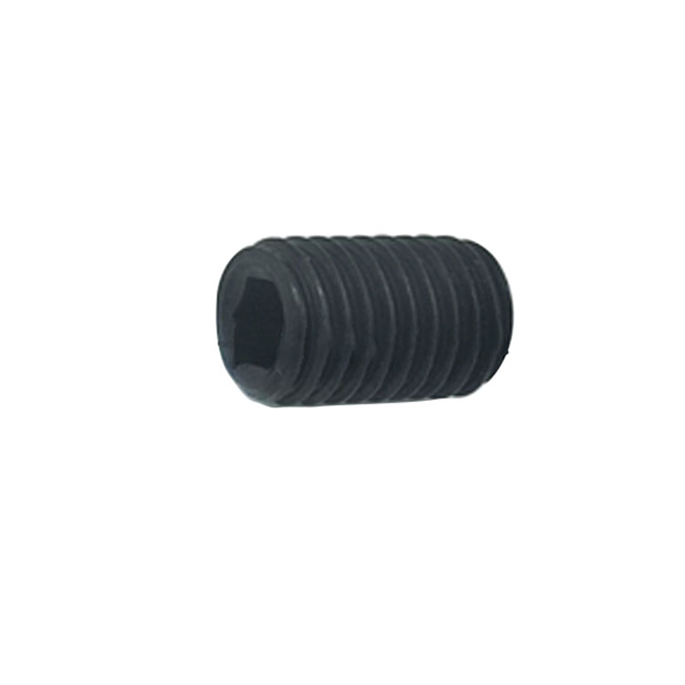 ISO 4026 black zinc plated hexagon socket flat end set screws - 2 