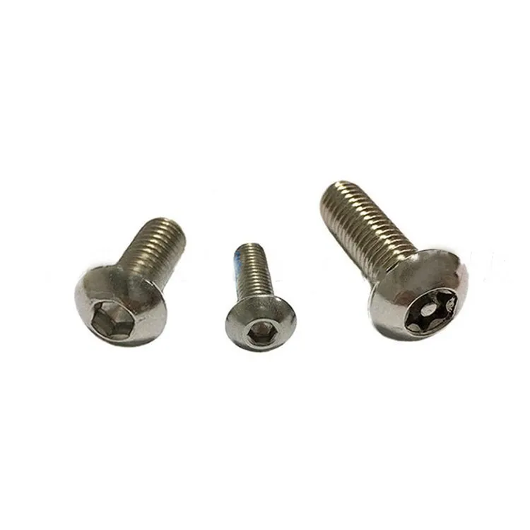 Șuruburi mecanice cu cap buton cu cap hexagonal din oțel inoxidabil ISO7380 304 316