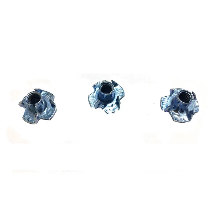 M6 süsinikterasest valge sinine tsingitud teemutter Nelja küünega mutter