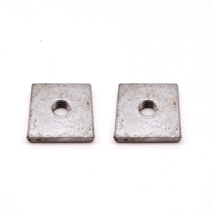 M6 M8 M10 M12 Carbon Steel HDG Stamping Square Thin Nut - 1