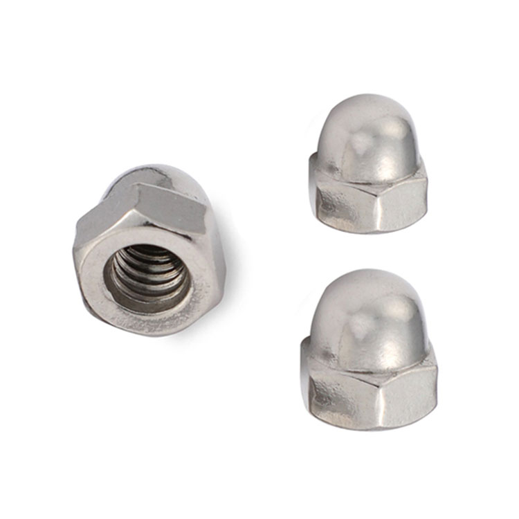 Stainless steel 304 direct sale metric hex domed cap nuts