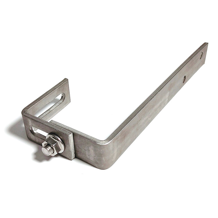 Slotted Adjustable Long Bracket Large Flat Angle Heavy Duty Wide L Shaped Brackets with Carriage Bolt - 0 