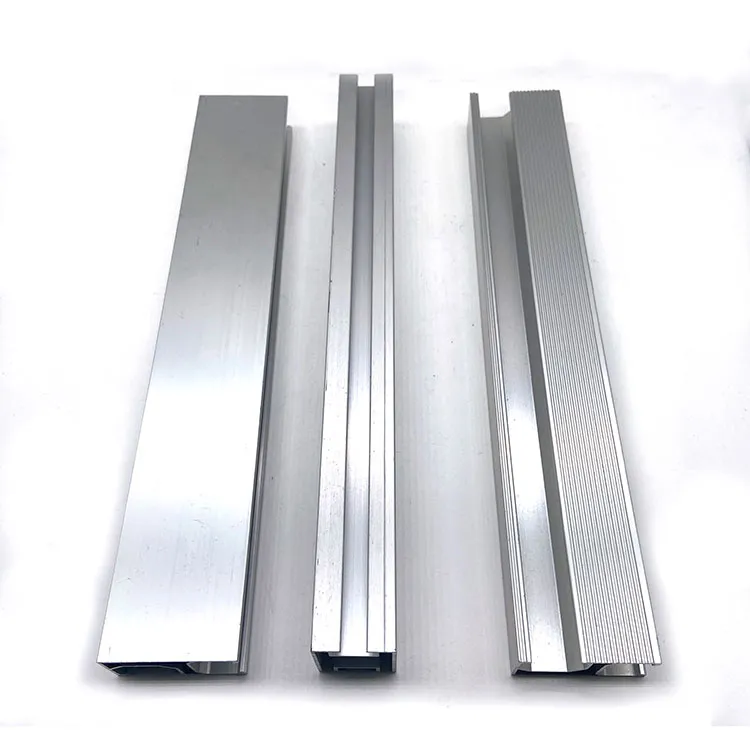 Eguzki-panelen euskarriak Aluminiozko estrusioa 6063 T5 Eguzki-panelen markoak Aluminiozko profilak