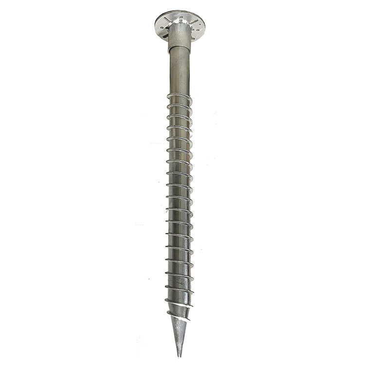 Carbon Steel HDG Q235 Steel Ground Screw for Solar Mounting System - 4