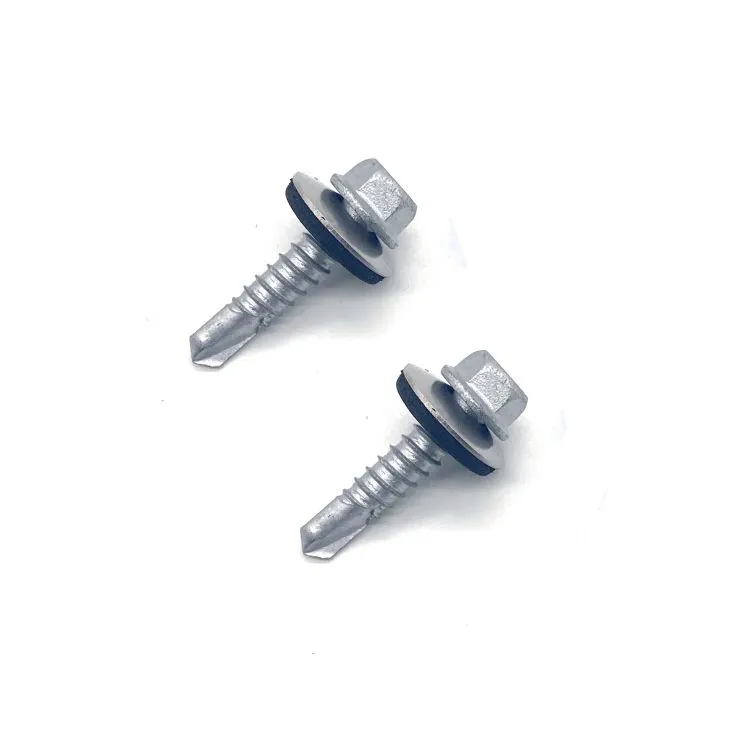 SS304 SS410 Ruspert Din7504k Hex Flange Kepala Bi-metal Self Drilling Screw