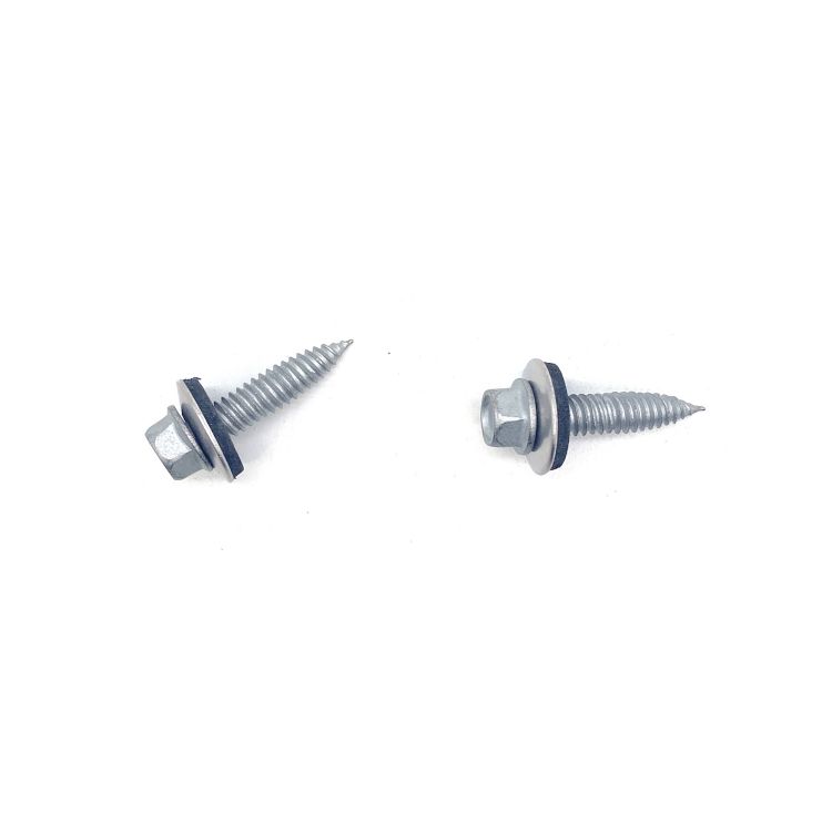 SS304 Stainless Steel 316 Hex Washer Flange Self Tapping Bi-Metal Screws with EPDM Washer - 5