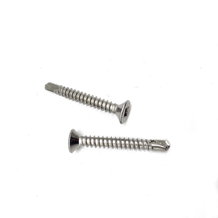 SS316 SS304 China Factory Supply Hardend Countersunk Head Self Drilling Screws