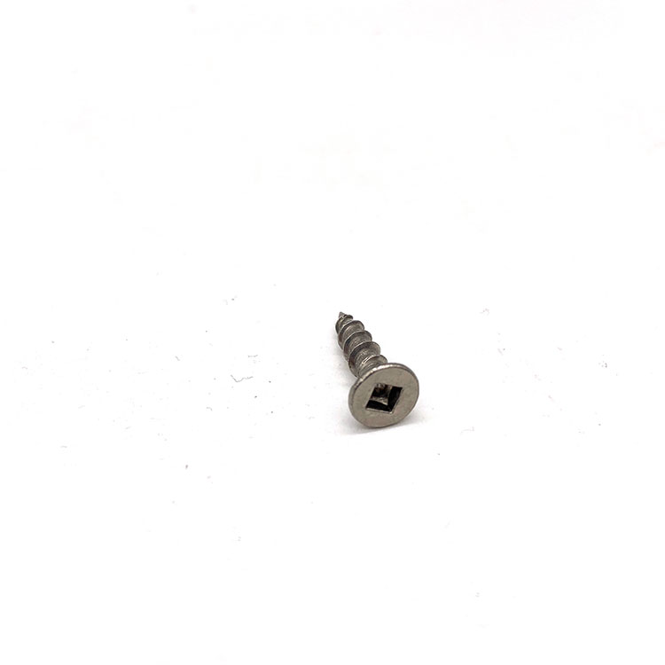 Stainless Steel 304 316 Square-Recessed Flat Countersunk Head Self Tapping Screws - 3 