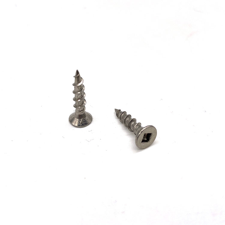Stainless Steel 304 316 Square-Recessed Flat Countersunk Head Self Tapping Screws - 5