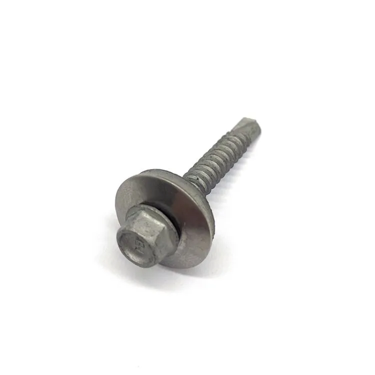 Stainless Steel 316 304 Scm435 Hexagon Flange Solar Photovoltaic System Drill Bi-metal Screw with EPDM Washer