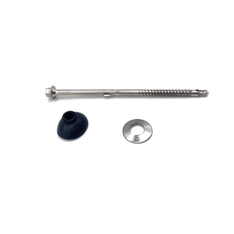 Stainless Steel Carbon Steel Hex Head Bi-metal Self Drilling Screw na may mga Washer