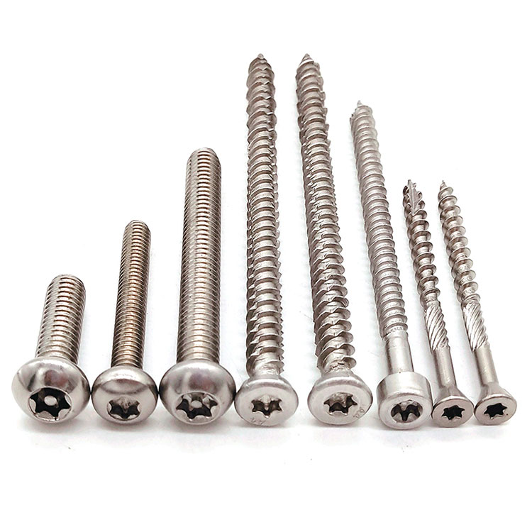 Stainless Steel Pan Head Threaded Rod Security Hanger Self Tapping Screw - 3
