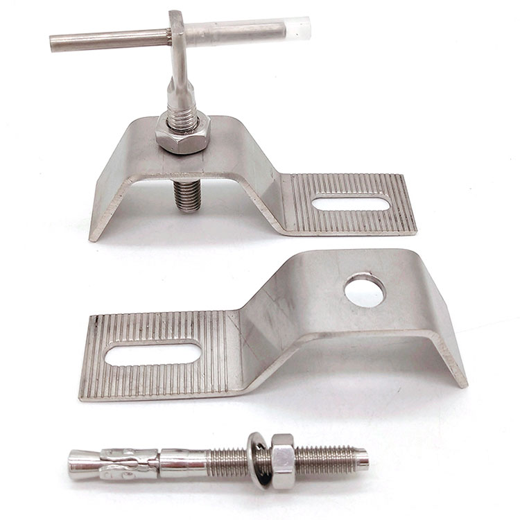 Stainless Steel Stone Cladding Fixing System Marble Angle L / Z Metal Bracket - 2