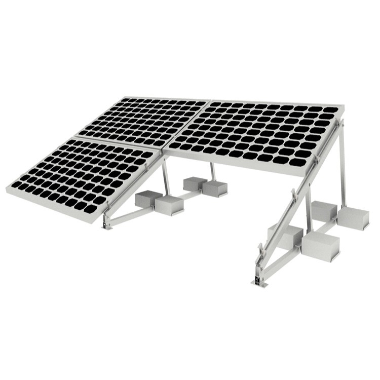 Montage facile réglable de panneau solaire de toit plat d'installation