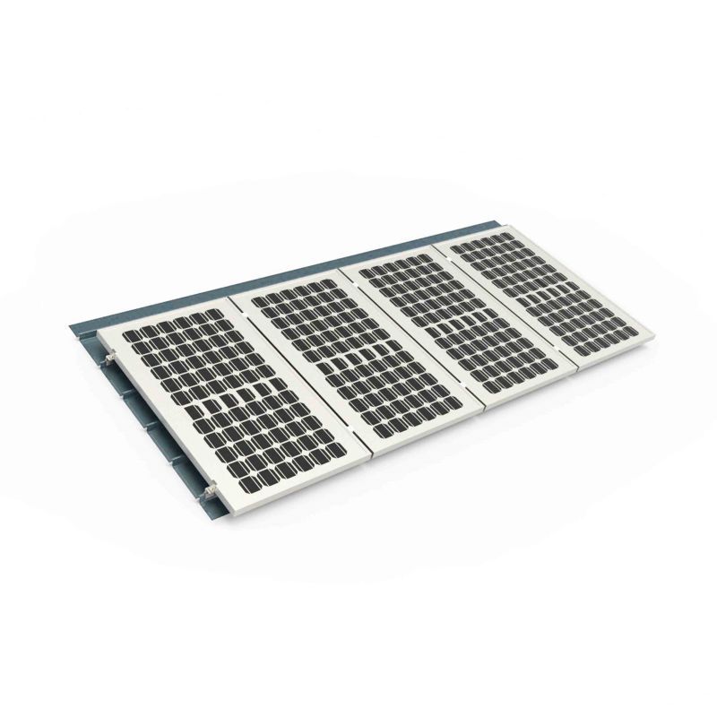 Aluminiowy zestaw zacisków do akcesoriów solarnych System montażu na dachu metalowym