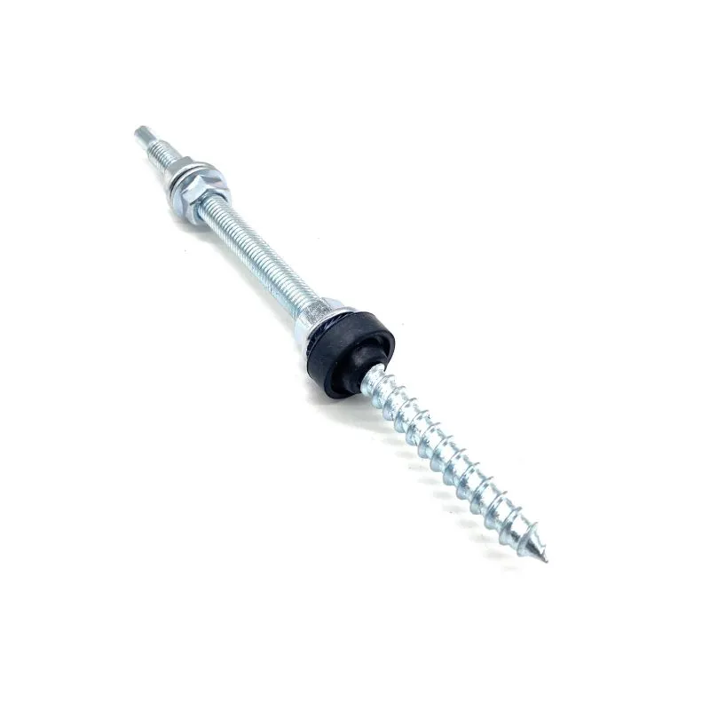 Carbon Steel Stud Dowel Screw na May Self Tapping Hanger Bolt Para sa Kahoy