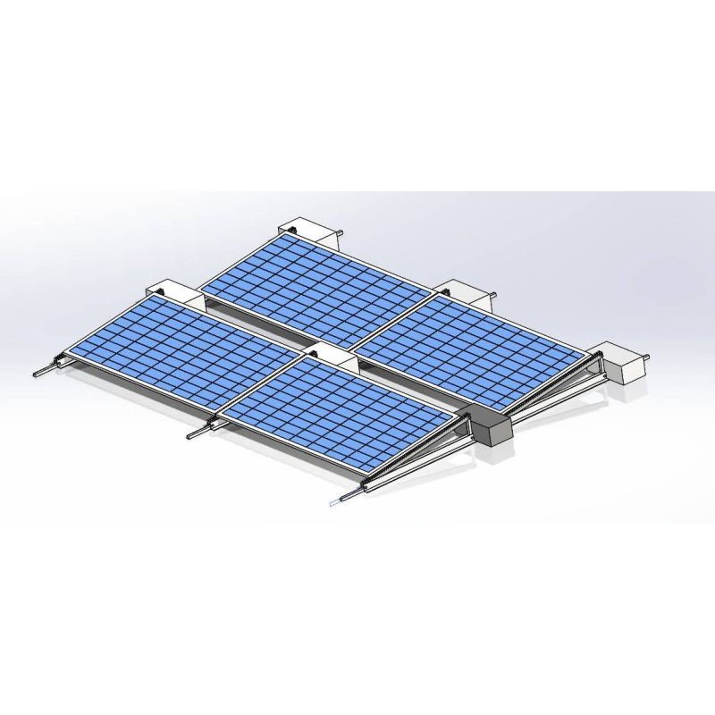 Кронштейны солнечных аксессуаров для плоской крыши Крепление на солнечную крышу