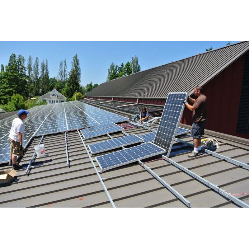 Стойки за слънчеви панели за слънчева система за монтаж на метален покрив