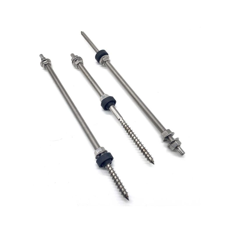 Stainless Steel 304 Hanger Bolt with Self Tapping Hanger Bolt For Wood