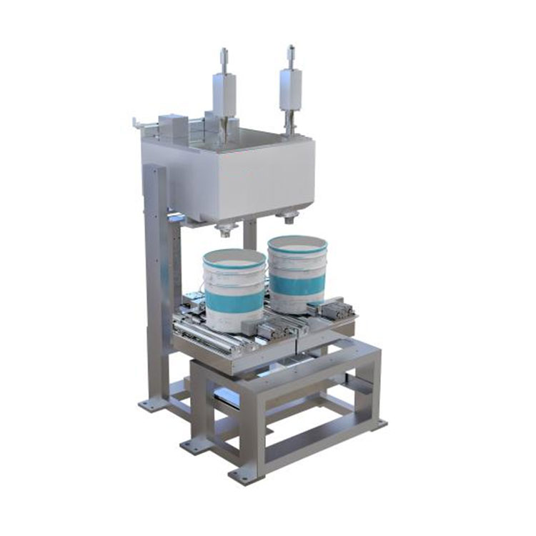 Màquina d'ompliment de productes químics semiautomàtic de barrils de 20-100L