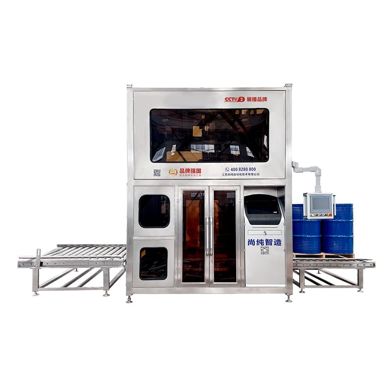 Os bidóns de 200 litros e os bidóns IBC comparten a máquina automática de recheo de aditivos químicos