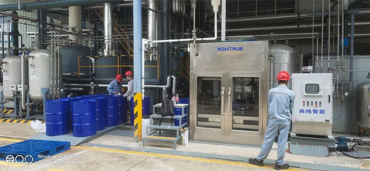 ​Somtrue Automation מיישמת בהצלחה קו מילוי אוטומטי עבור Sanming Haisifu Chemical