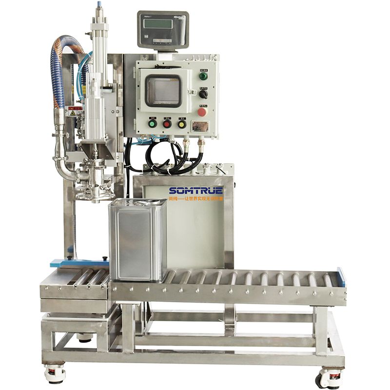 Machine de remplissage de liquide chimique semi-automatique de baril de 20 L