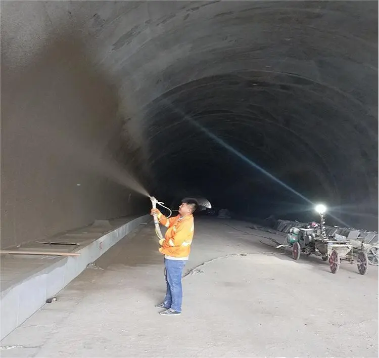 What are the new techniques for tunnel fire protection coating construction?