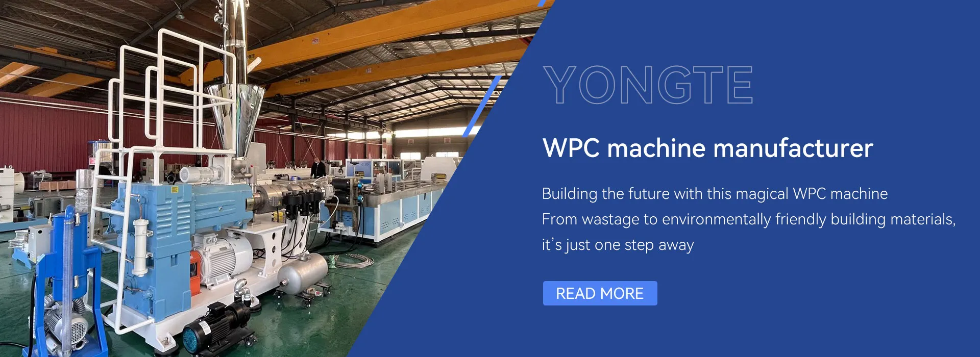 Fabricante de máquinas de extrusión de plástico WPC