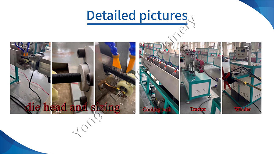 Rubber seepage hose making machine