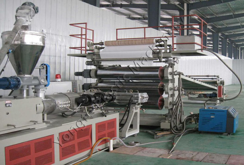 PVC marble sheet extrusion machine line