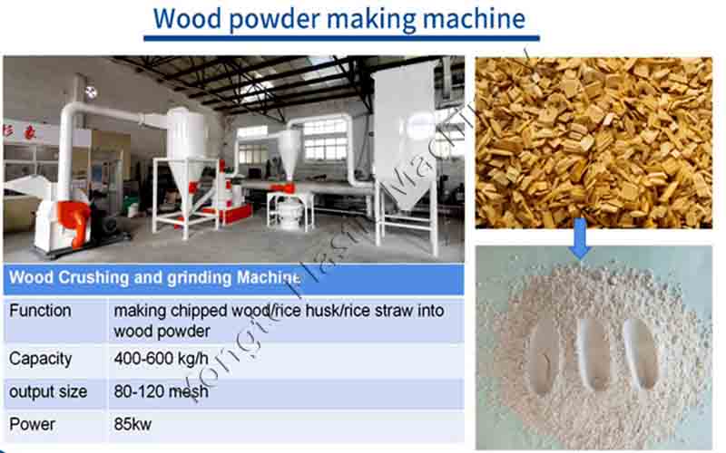 wood powder crushing and milling machine