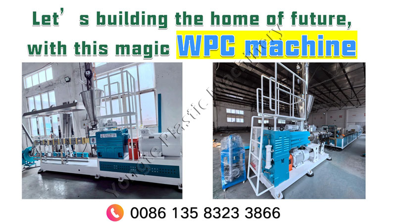 Wood Plastic Composition WPC Extruder Machine